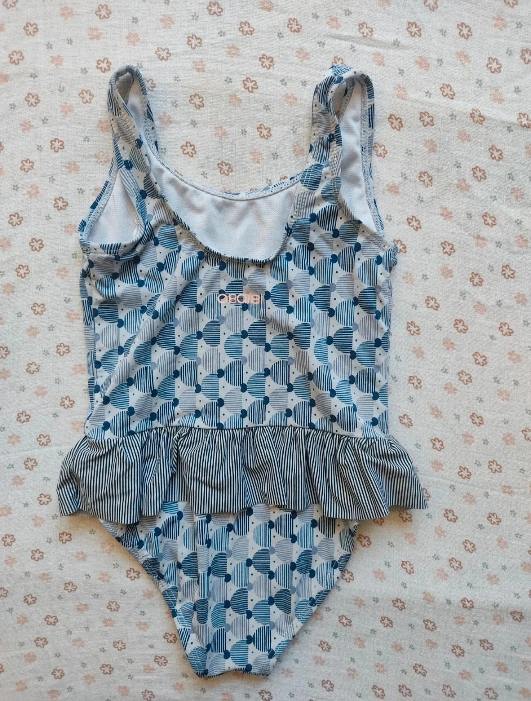 Maiô azul com peixes Obaïbi - Tamanho 3 anos - Muito bom estado – photo 4